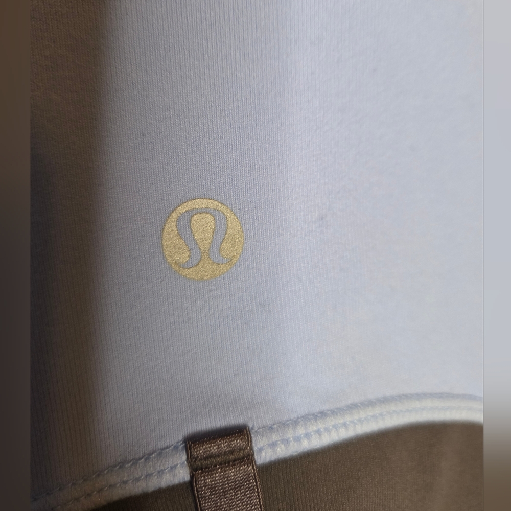 G329. RARE Lululemon Define Full Zip Jacket *LUON in Lt Blue/Dk Gray - Size 10 - Picture 4 of 8